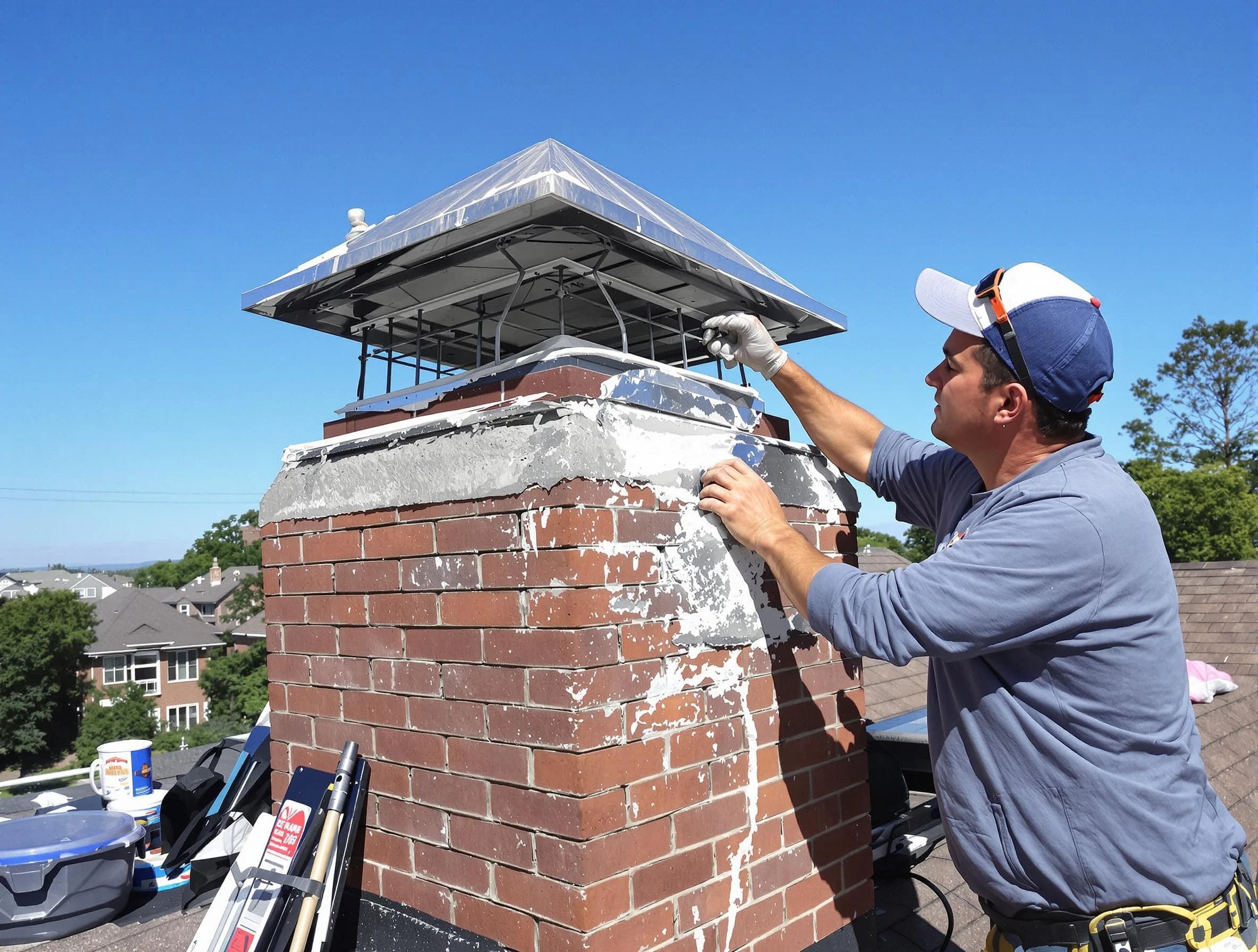 Chimney Crown Services service in Carnot-Moon, PA
